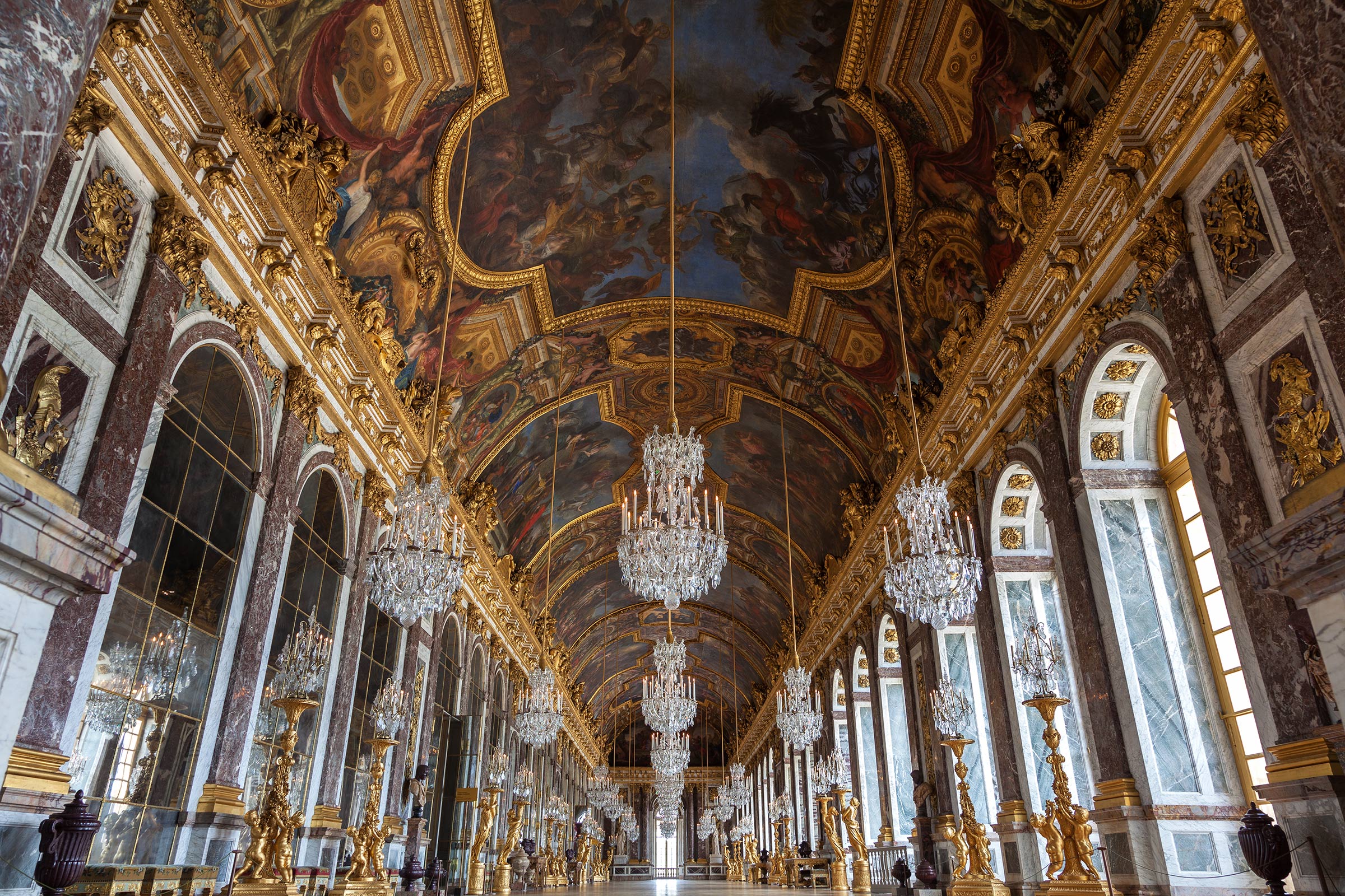 Versailles - La galerie des Glaces - 